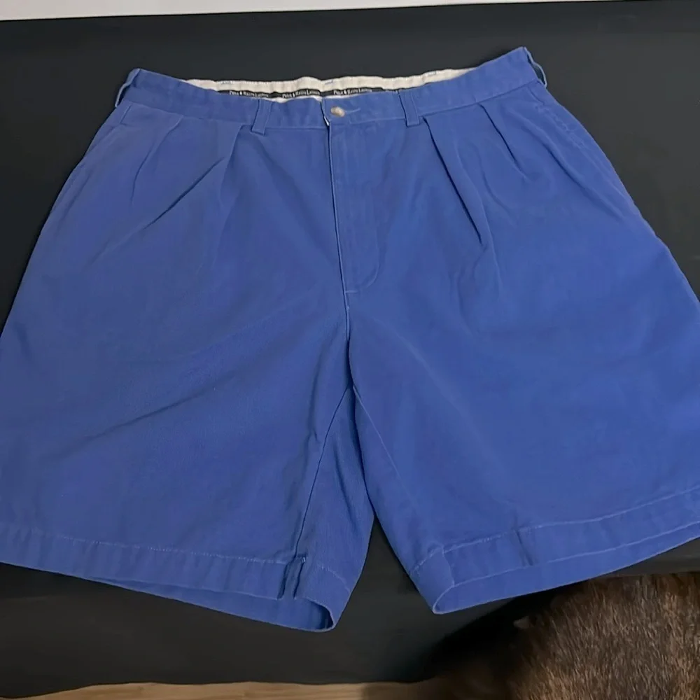 Polo Ralph Lauren Mens Vintage Pleated Shorts Cotton 9